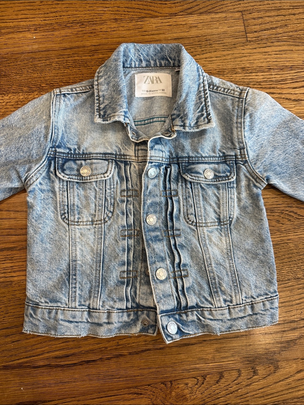 Zara Kids Light Blue Denim Jacket